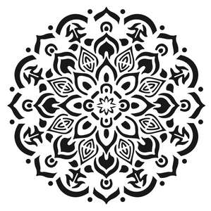 Sello Foami Alto Relieve 12X12 MANDALAS 054