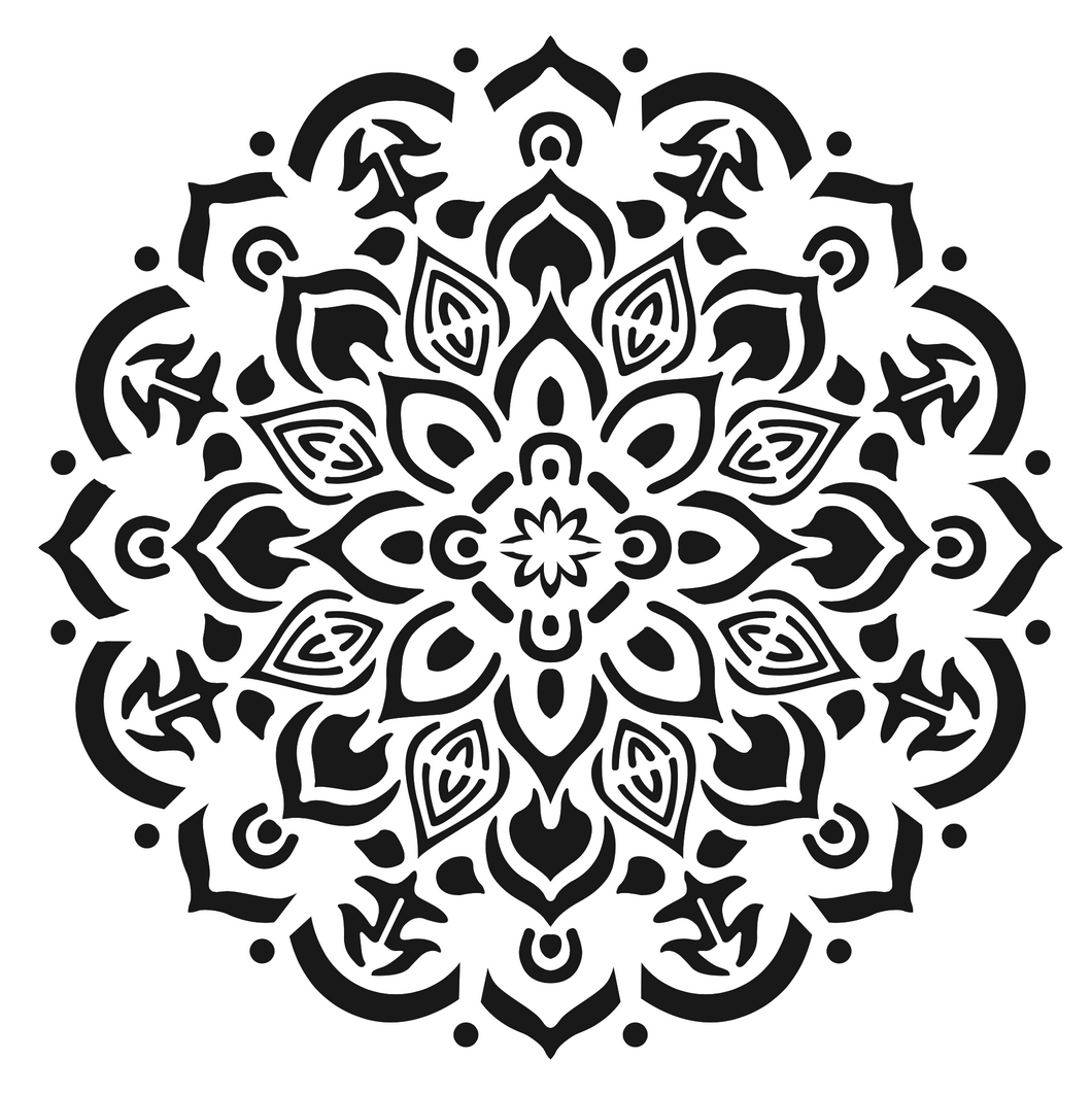 Sello Foami Alto Relieve 12X12 MANDALAS 054