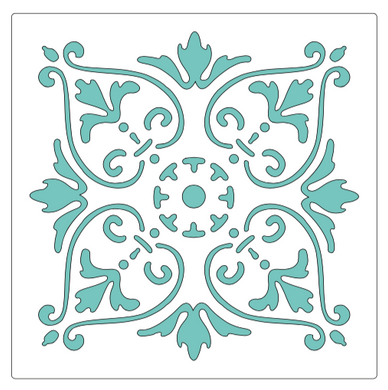 Stencil decorativo para Manualidades y decoración 20X20 MANDALAS 002