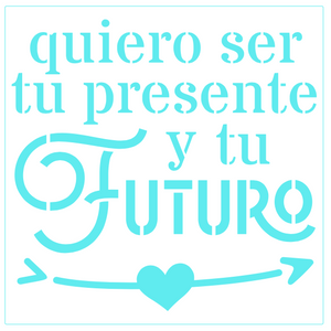 Stencil decorativo para Manualidades y decoración 20X20 FRASES 137