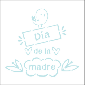 Stencil decorativo para Manualidades y decoración 20x20 MAMA 162