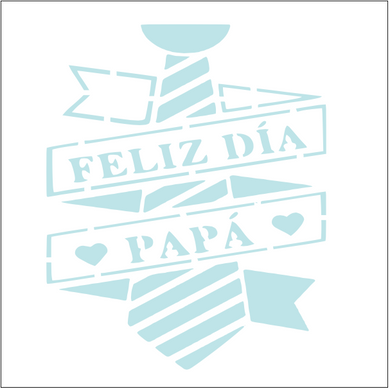 Stencil decorativo para Manualidades y decoración 20x20 PAPA 168