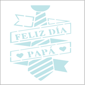 Stencil decorativo para Manualidades y decoración 20x20 PAPA 168