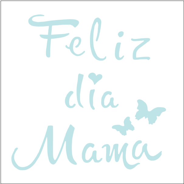 Stencil decorativo para Manualidades y decoración 20x20 MAMA 173