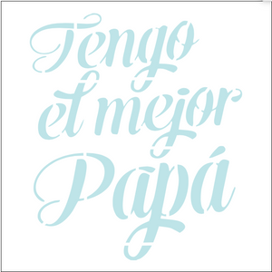 Stencil decorativo para Manualidades y decoración 20x20 PAPA 181