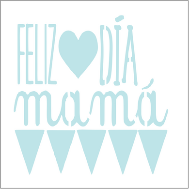 Stencil decorativo para Manualidades y decoración 20x20 MAMA 187