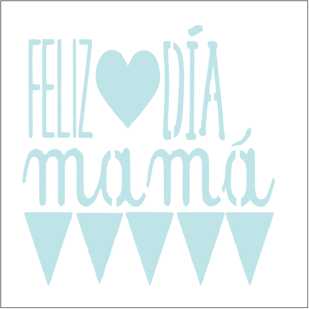 Stencil decorativo para Manualidades y decoración 20x20 MAMA 187