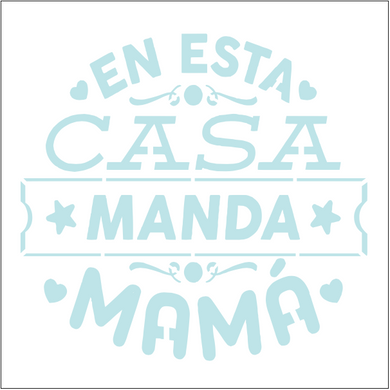 Stencil decorativo para Manualidades y decoración 20x20 MAMA 195