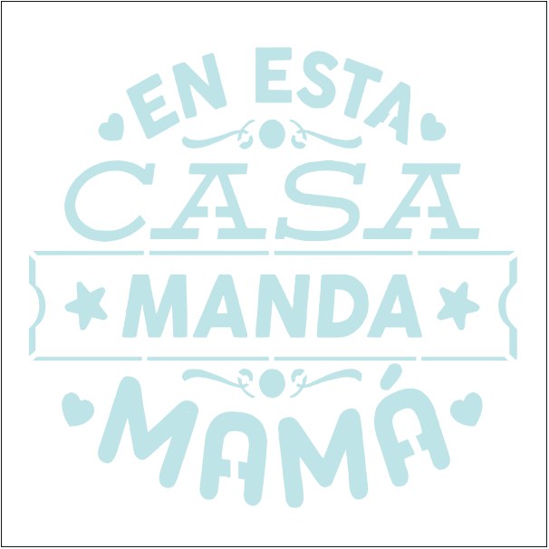 Stencil decorativo para Manualidades y decoración 20x20 MAMA 195