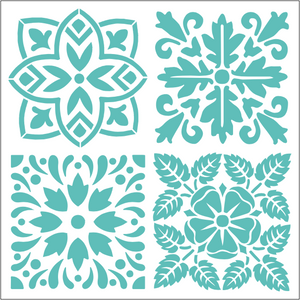 Stencil decorativo para Manualidades y decoración 20x20 MANDALAS 210