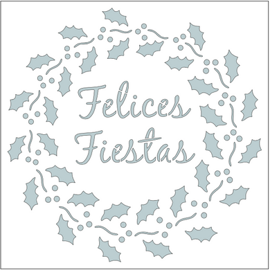 Stencil decorativo para Manualidades y decoración 20x20 NAVIDAD 264