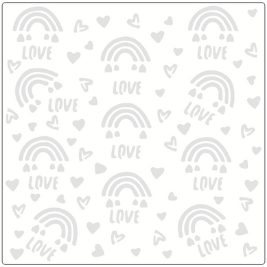 Stencil decorativo para Manualidades y decoracion 20X20 SAN VALENTIN 382