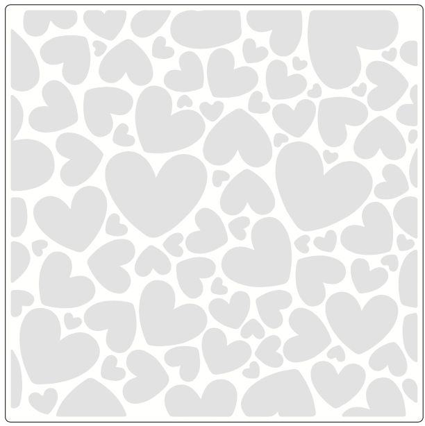 Stencil decorativo para Manualidades y decoracion 20X20 SAN VALENTIN 384