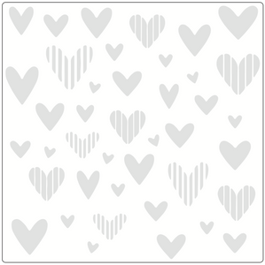 Stencil decorativo para Manualidades y decoracion 20X20 SAN VALENTIN 386