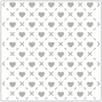 Stencil decorativo para Manualidades y decoracion 20X20 SAN VALENTIN 388