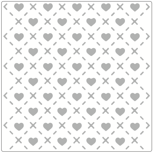 Stencil decorativo para Manualidades y decoracion 20X20 SAN VALENTIN 388