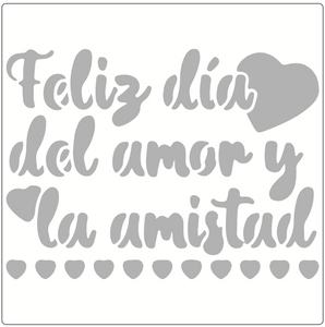 Stencil decorativo para Manualidades y decoracion 20X20 SAN VALENTIN 397