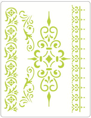 Stencil decorativo para Manualidades y decoración 21X27 TEXTURA 022