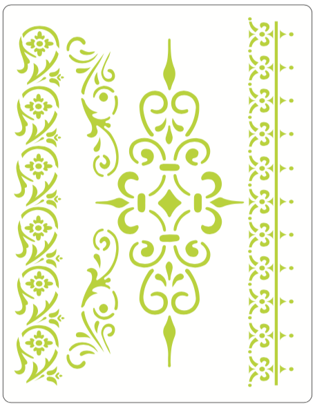 Stencil decorativo para Manualidades y decoración 21X27 TEXTURA 022