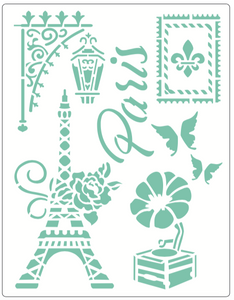 Stencil decorativo para Manualidades y decoración 21X27 PAISES 076