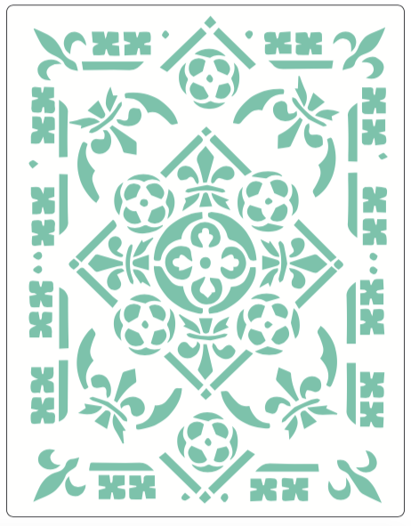 Stencil decorativo para Manualidades y decoración 21X27 TEXTURA 081