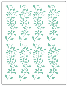 Stencil decorativo para Manualidades y decoración 21X27 FLORES 103