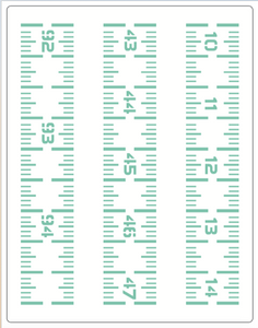 Stencil decorativo para Manualidades y decoración 21X27 VARIOS 126