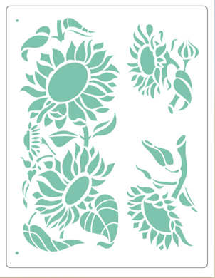 Stencil decorativo para Manualidades y decoración 21X27 FLORES 132