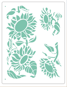 Stencil decorativo para Manualidades y decoración 21X27 FLORES 132