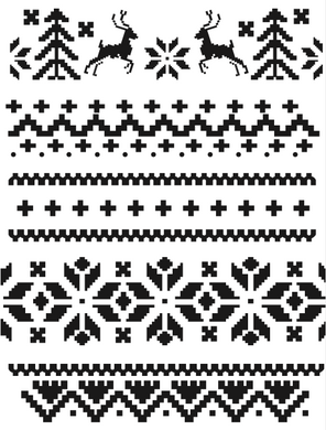 Stencil decorativo para Manualidades y decoración 21X27 NAVIDAD 195