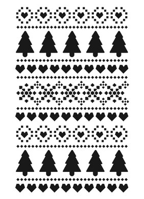 Stencil decorativo para Manualidades y decoración 21X27 NAVIDAD 196