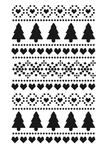 Stencil decorativo para Manualidades y decoración 21X27 NAVIDAD 196