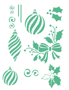 Stencil decorativo para Manualidades y decoración 21X27 NAVIDAD 229