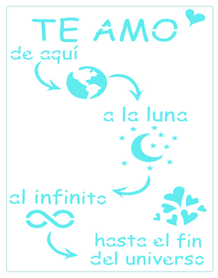 Stencil decorativo para Manualidades y decoración 21X27 VARIOS 585