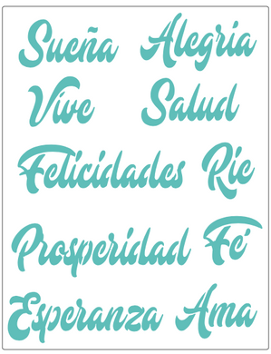 Stencil decorativo para Manualidades y decoración 21X27 VARIOS 598