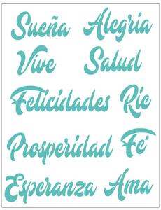 Stencil decorativo para Manualidades y decoración 21X27 VARIOS 598