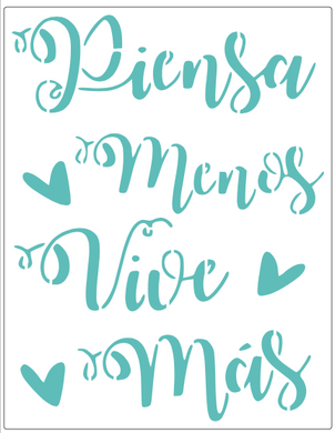 Stencil decorativo para Manualidades y decoración 21X27 FRASES 606