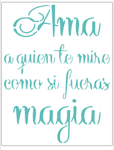 Stencil decorativo para Manualidades y decoración 21X27 FRASES 608