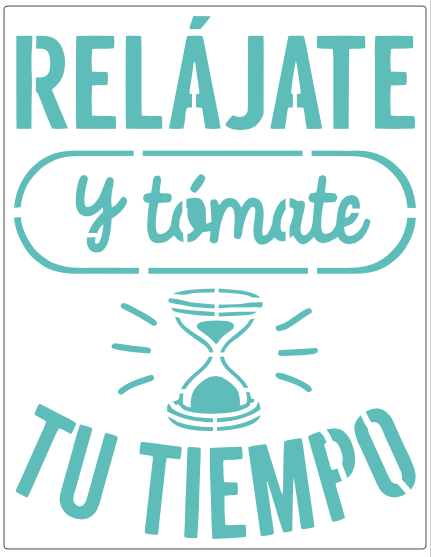 Stencil decorativo para Manualidades y decoración 21X27 FRASES 612