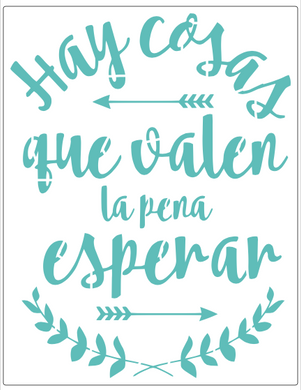 Stencil decorativo para Manualidades y decoración 21X27 FRASES 616