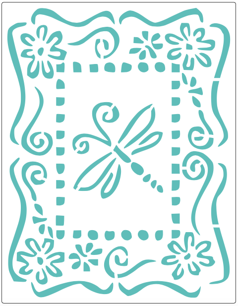 Stencil decorativo para Manualidades y decoración 21X27 VINTAGE 723