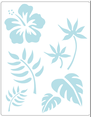 Stencil decorativo para Manualidades y decoración 21X27 FLORES 842