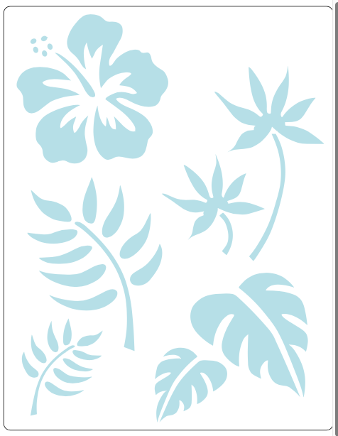 Stencil decorativo para Manualidades y decoración 21X27 FLORES 842