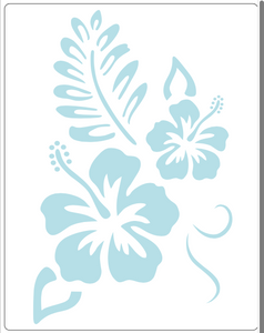 Stencil decorativo para Manualidades y decoración 21X27 FLORES 843