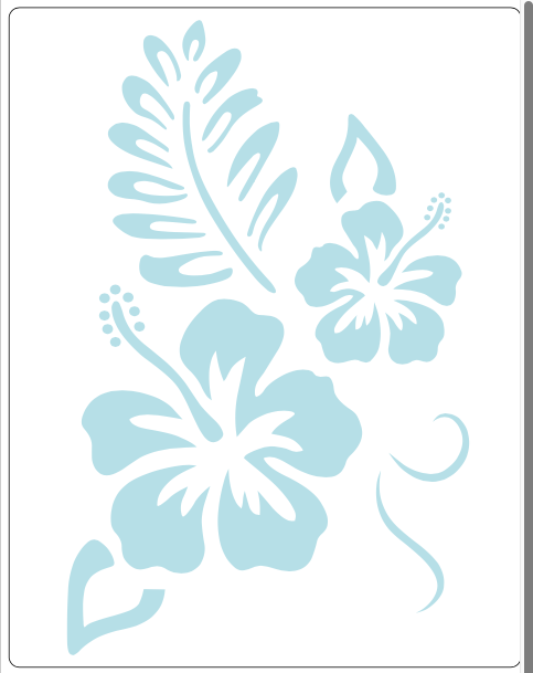 Stencil decorativo para Manualidades y decoración 21X27 FLORES 843