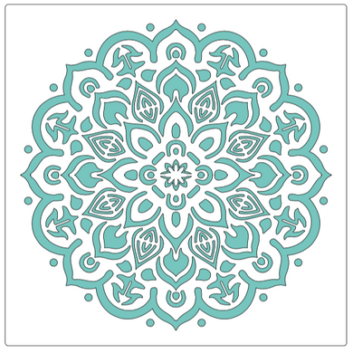 Stencil decorativo para Manualidades y decoración 30X30 MANDALAS 005