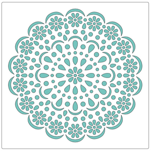 Stencil decorativo para Manualidades y decoración 30X30 MANDALAS 006