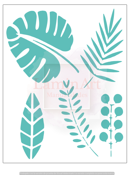 Stencil decorativo para Manualidades y decoración 21X27 FLORES 319