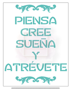 Stencil decorativo para Manualidades y decoración 21X27 FRASES 335