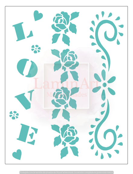 Stencil decorativo para Manualidades y decoración 21X27 TEXTURA 343